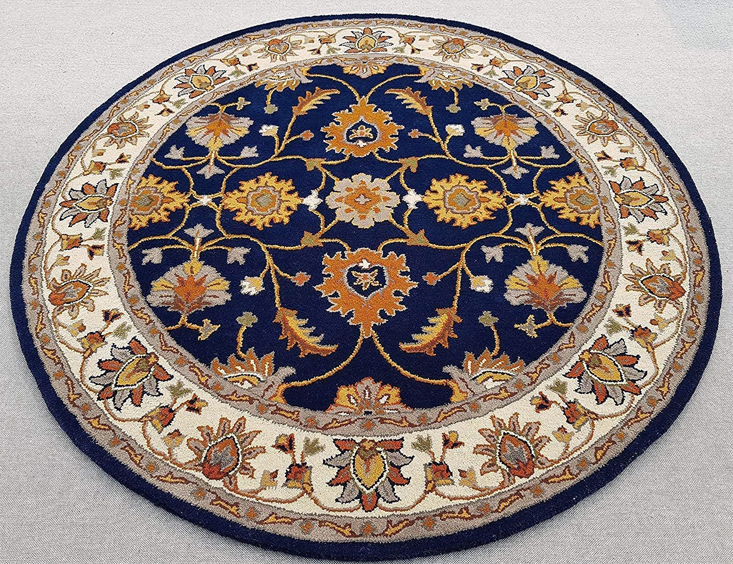 Handmade Woolen Round Carpet